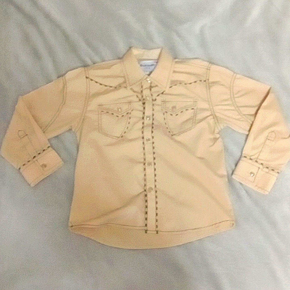 Button up long sleeve child's shirt size 10,